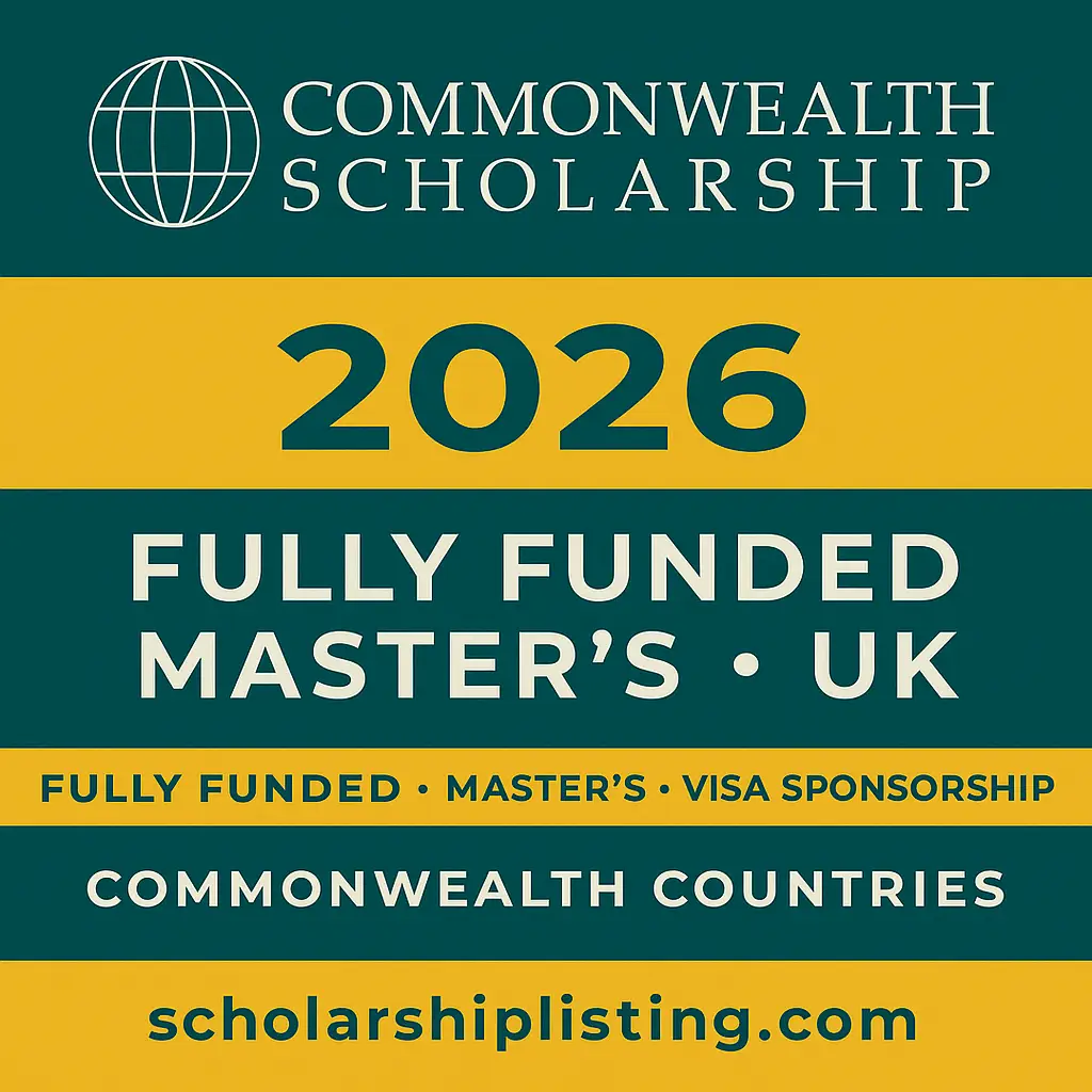 Commonwealth Shared Scholarship 2026 – fully funded master’s in the UK for Commonwealth countries, scholarshiplisting.com